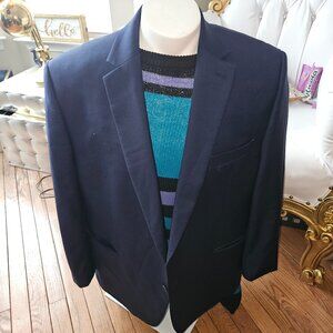 Lauren Ralph Lauren Mens  Navy Blue Blazer Sport Coat Jacket